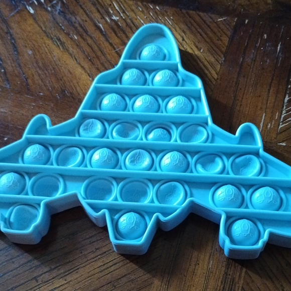 Other - Blue Airplane Pop It Fidget Toy